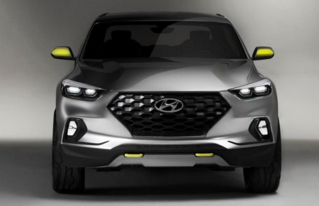 Пикап Hyundai Santa Cruz 2022 года был замечен на парковке, видео