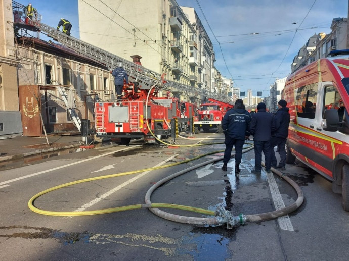 В Киеве произошел пожар в ресторане