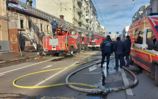 В Киеве произошел пожар в ресторане
