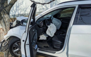 Влетел в дерево: в Киеве произошло серьезное ДТП, фото