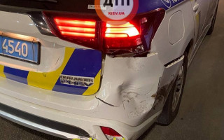 В Киеве полиция устроила погоню и попала в ДТП