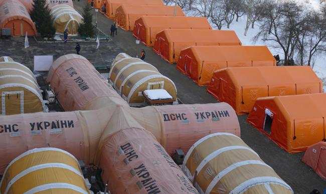 На Прикарпатье сворачивают мобильный госпиталь для COVID-пациентов