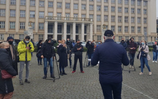 В Ужгороде протестуют против ограничений «красной зоны»