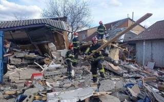 Появилось видео момента взрыва в Соломенском районе Киева