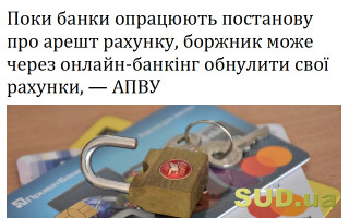 Поки банки опрацюють постанову про арешт рахунку, боржник може через онлайн-банкінг обнулити свої рахунки, — АПВУ