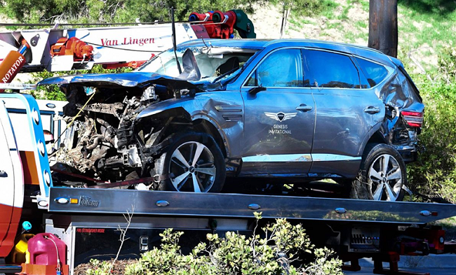 Авария внедорожника Тайгера Вудса была вызвана скоростью и неспособностью преодолеть поворот