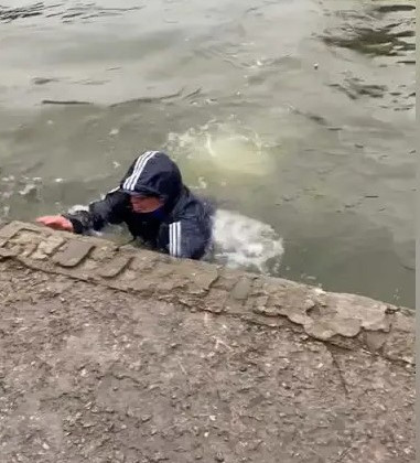 Днепровчанин пытался скрыться в озере от полиции