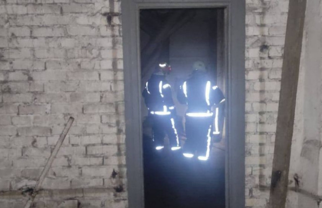 В Киеве горел бывший завод