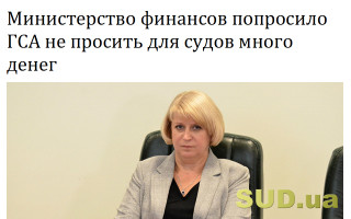 Министерство финансов попросило ГСА не просить для судов много денег