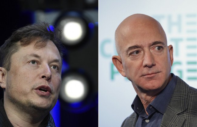 Маск троллит Безоса в разгар космической гонки богатейших людей мира