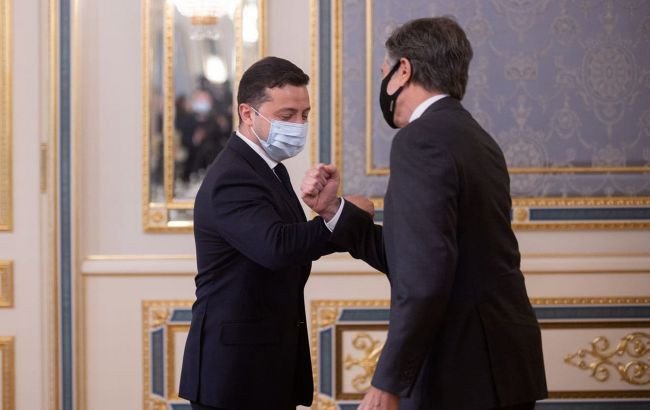 Брифинг Президента Украины Зеленского и Госсекретаря США Блинкена по итогам встречи, видео