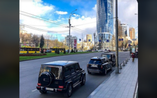 В Киеве заметили кортеж на один миллион долларов: фото