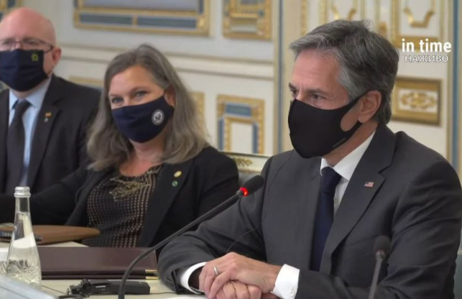 Зеленский и Госсекретарь США Блинкен дают пресс-конференцию, текстовая трансляция