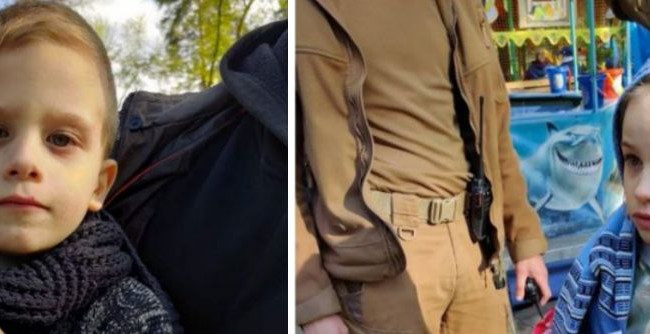 В Киеве пьяный отец потерял детей в парке, фото