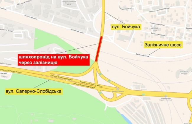На столичному шляхопроводі Печерського району обмежать рух на 10 днів