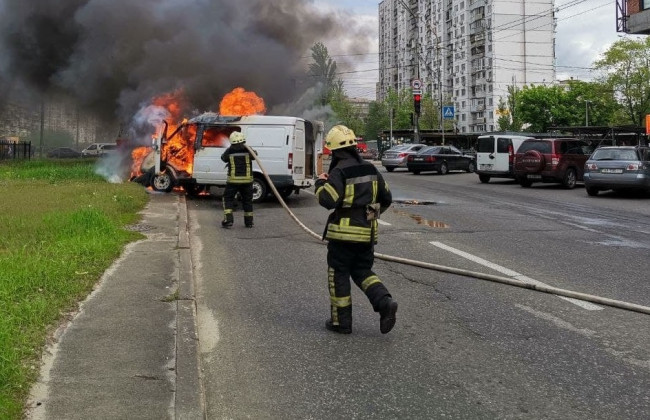 В столице на ходу вспыхнула «Газель»