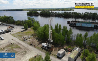У Кременчуці почалося зведення вантового мосту через Дніпро