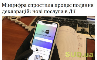 Мінцифра спростила процес подання декларацій: нові послуги в Дії