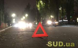 Под Киевом женщина на легковушке влетела в столб, видео