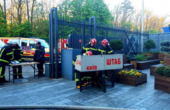 В Киеве вспыхнул пожар в админздании «Эпицентра»