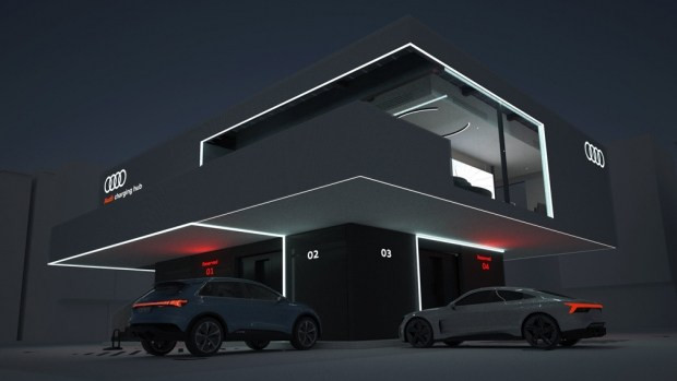 Audi представила прототип 300-киловаттной быстрой зарядки