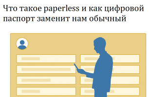 Что такое paperless и как цифровой паспорт заменит нам обычный