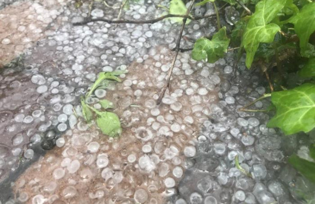 3-сантиметрові шматки льоду: Київщину накрив град, фото
