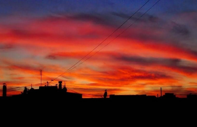 Одесситов впечатлил яркий закат, видео