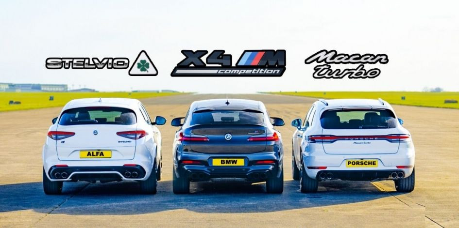 BMW X4 M и Porsche Macan готовы до состязания с Alfa Romeo Stelvio QV