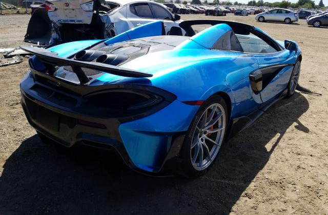 На аукцион выставили суперкар McLaren 600LT Spider: разбит, но ездит