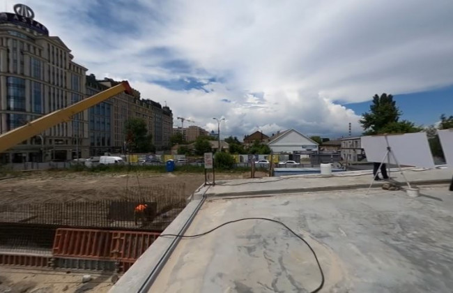 Кличко показал, как строят Подольско-Воскресенский мостовой переход