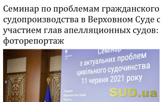 Семинар по проблемам гражданского судопроизводства в Верховном Суде с участием глав апелляционных судов: фоторепортаж