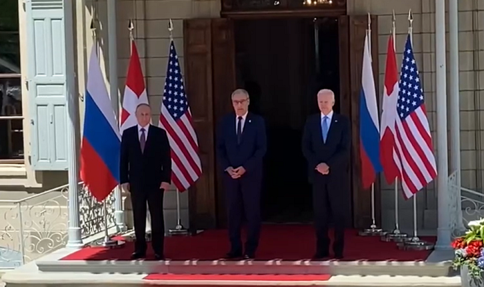 В Женеве началась встреча Путина и Байдена: лидеры пожали друг другу руки, видео