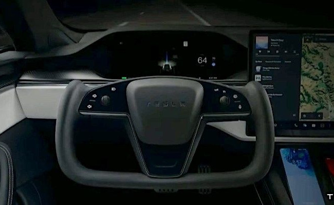 Новое рулевое колесо Tesla Model S Plaid оказалось неудобным при вождении