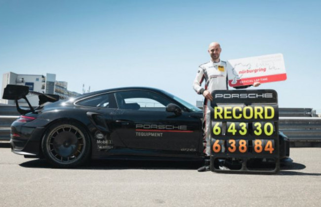 Porsche 911 GT2 RS побил рекорд, видео