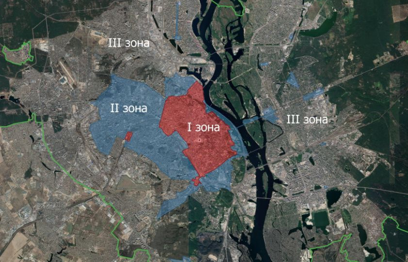 Оприлюднено нові паркувальні зони Києва, карта