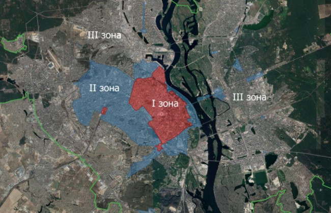Оприлюднено нові паркувальні зони Києва, карта
