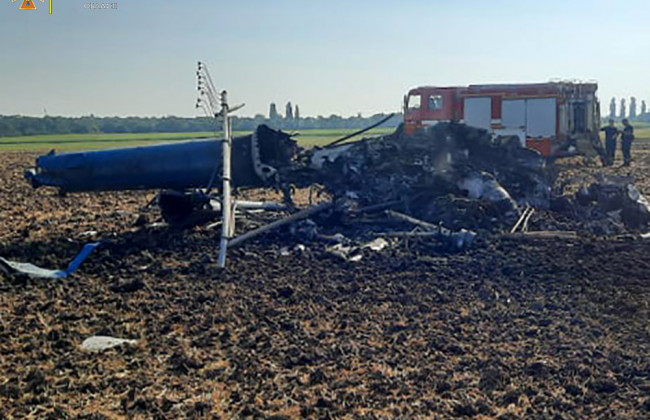 Вблизи Николаева упал вертолет Ми-2, есть погибшие