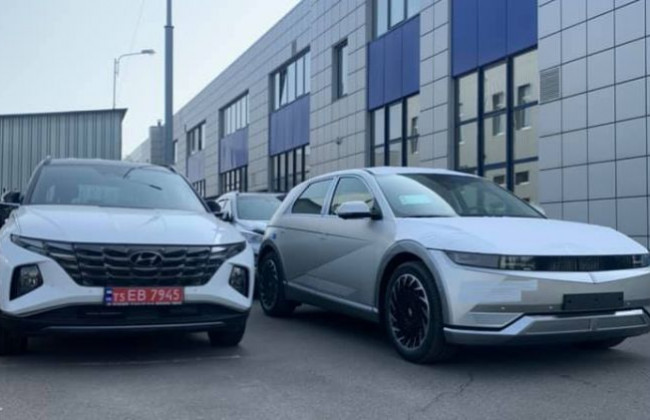 В Украине заметили новый электрический кроссовер Hyundai, фото