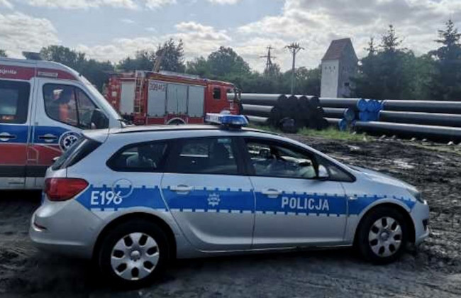 В Польше украинца раздавила 10-тонная газовая труба