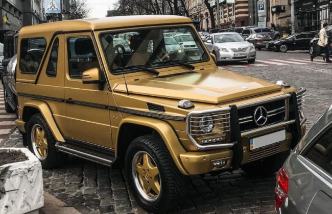 В Киеве заметили самый брутальный кортеж Украины