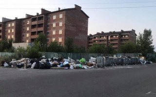 Под Киевом заметили огромную свалку мусора: фото