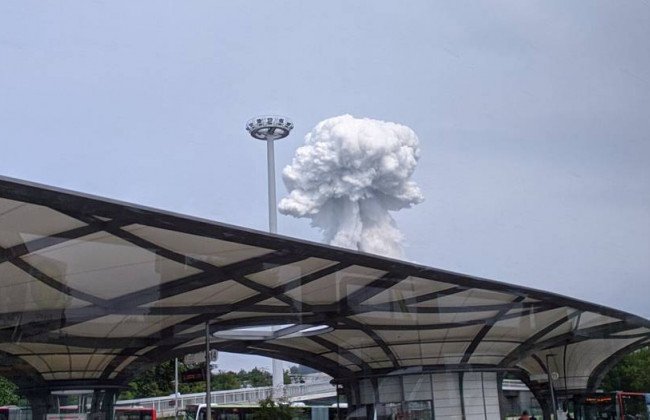 На западе Германии произошел мощный взрыв на химзаводе