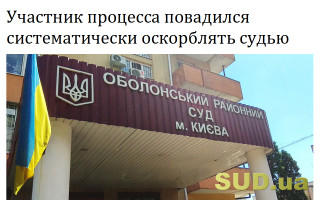 Участник процесса повадился систематически оскорблять судью