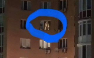 В Киеве заметили украшенную новогоднюю елку