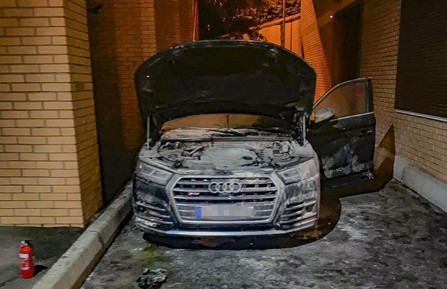 Підпал авто підприємця на Печерську: у Києві затримали одеситів