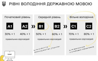 Рівні володіння державною мовою: корисна інфографіка