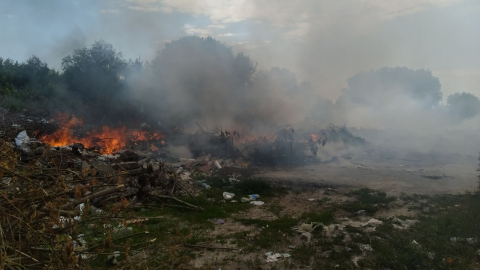 Под Киевом вспыхнул масштабный пожар