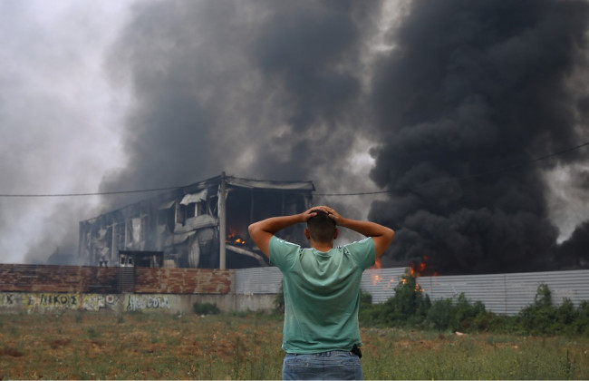 Пожары в Греции: в Северных Афинах эвакуируют людей