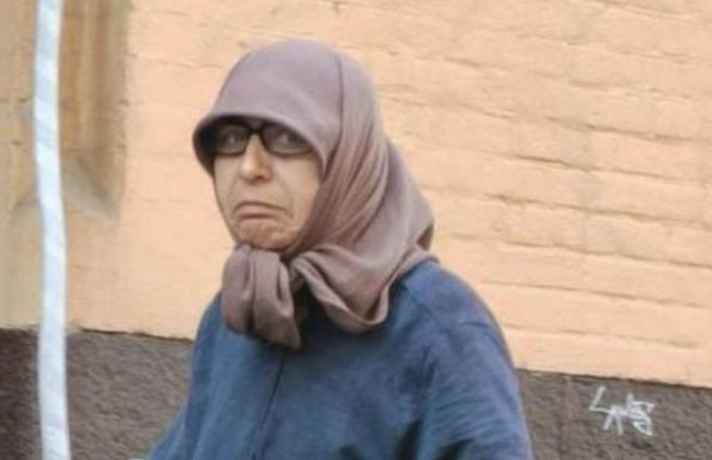Переоделся в бабушку: в Киеве заметили наглого попрошайку, фото